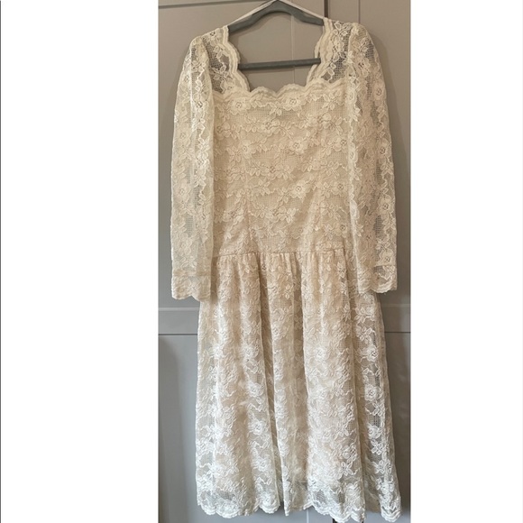 Vintage Lang Originals lace midi dress - Picture 1 of 12